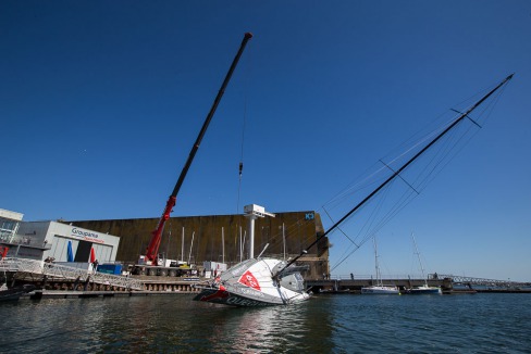 Test de Jauge à 90° - Imoca Quéguiner-Leucemie Espoir - Skipper : Yann Elies - Lorient le 18/04/2016