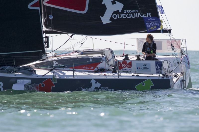 Tanguy Le Turquais, skipper du Figaro Beneteau 3 Queguiner - Solo Maitre Coq 2019 - Les Sables d Olonne le 29/04/2010